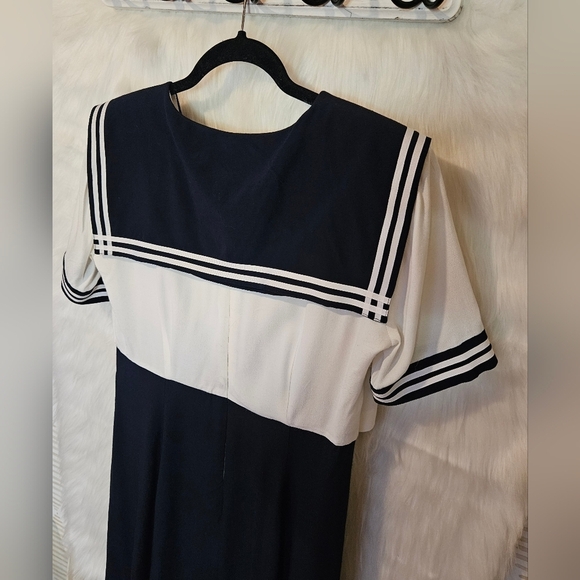 Robbie Bee Vintage Nautical Sailor Cosplay Maxi Dress - Picture 5 of 8